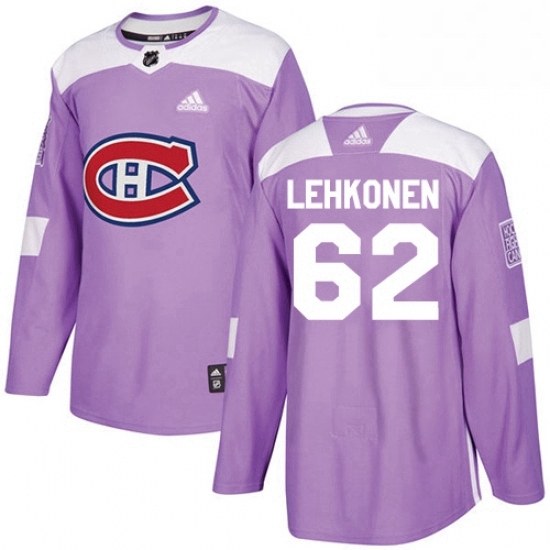 Mens Adidas Montreal Canadiens 62 Artturi Lehkonen Authentic Purple Fights Cancer Practice NHL Jersey Mens Adidas Montreal Canadiens 62 Artturi Lehkonen Authentic Purple Fights Cancer Practice NHL Jersey