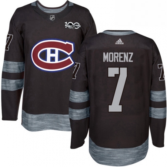 Mens Adidas Montreal Canadiens 7 Howie Morenz Premier Black 1917 2017 100th Anniversary NHL Jersey Mens Adidas Montreal Canadiens 7 Howie Morenz Premier Black 1917 2017 100th Anniversary NHL Jersey