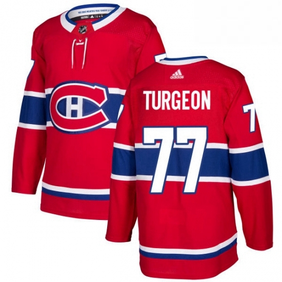 Mens Adidas Montreal Canadiens 77 Pierre Turgeon Authentic Red Home NHL Jersey Mens Adidas Montreal Canadiens 77 Pierre Turgeon Authentic Red Home NHL Jersey