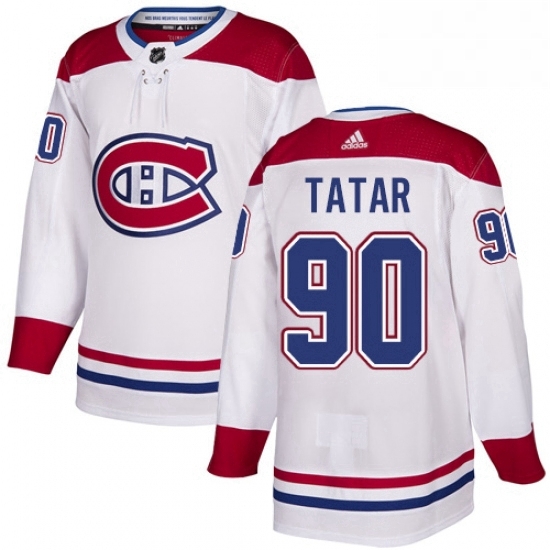 Mens Adidas Montreal Canadiens 90 Tomas Tatar Authentic White Away NHL Jersey Mens Adidas Montreal Canadiens 90 Tomas Tatar Authentic White Away NHL Jersey