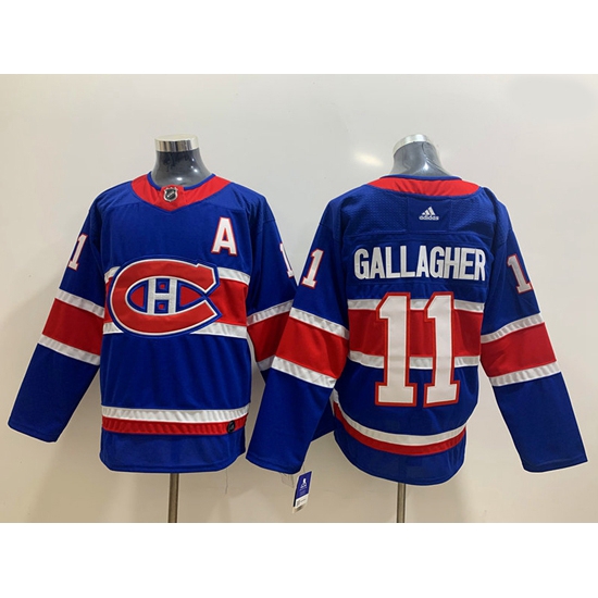 Montreal Canadiens 11 Brendan Gallagher Blue 2020 21 Reverse Retro Ad Montreal Canadiens 11 Brendan Gallagher Blue 2020 21 Reverse Retro Ad