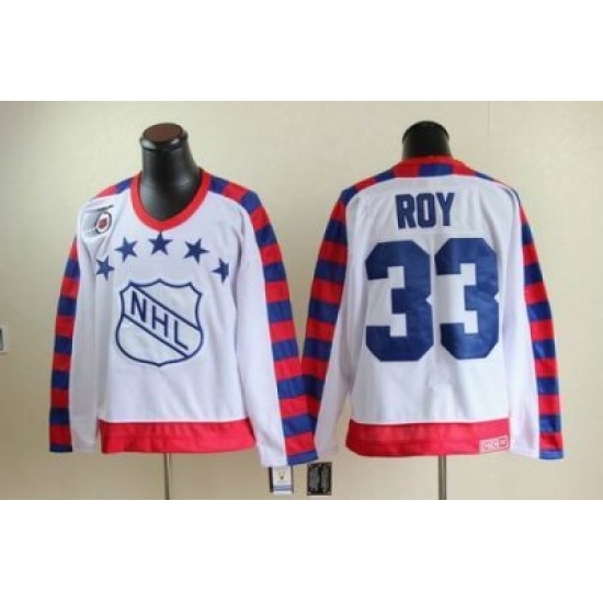 Montreal Canadiens #33 Patrick Roy all star 75th Anniversary white CCM Jersey Montreal Canadiens #33 Patrick Roy all star 75th Anniversary white CCM Jersey
