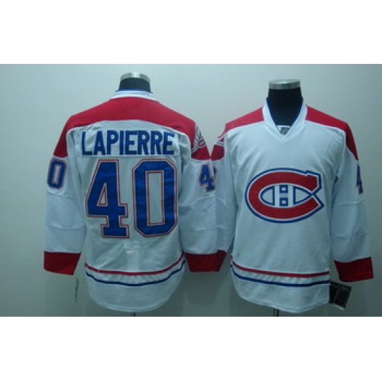 Montreal Canadiens 40 Maxim Lapierre White Jerseys CH Montreal Canadiens 40 Maxim Lapierre White Jerseys CH
