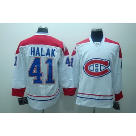Montreal Canadiens 41 Jaroslav Halak white Jersey CH Montreal Canadiens 41 Jaroslav Halak white Jersey CH