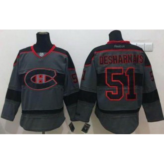 Montreal Canadiens #51 David Desharnais Charcoal Cross Check Fashion Stitched NHL Jersey Montreal Canadiens #51 David Desharnais Charcoal Cross Check Fashion Stitched NHL Jersey