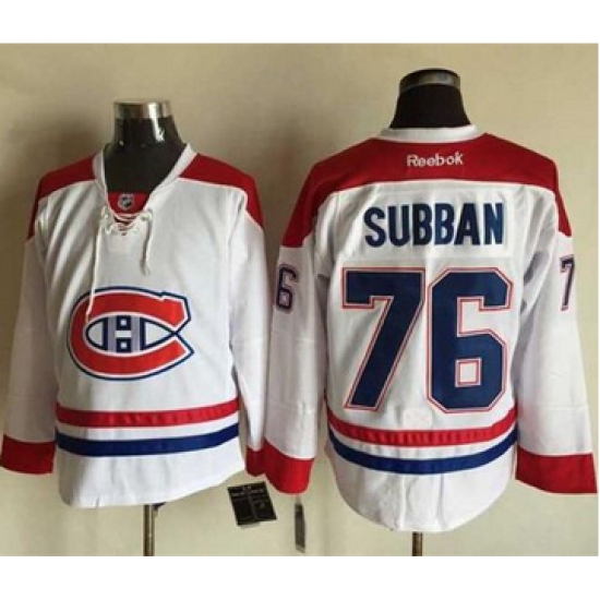 Montreal Canadiens #76 PK Subban Stitched White NHL Jersey Montreal Canadiens #76 PK Subban Stitched White NHL Jersey