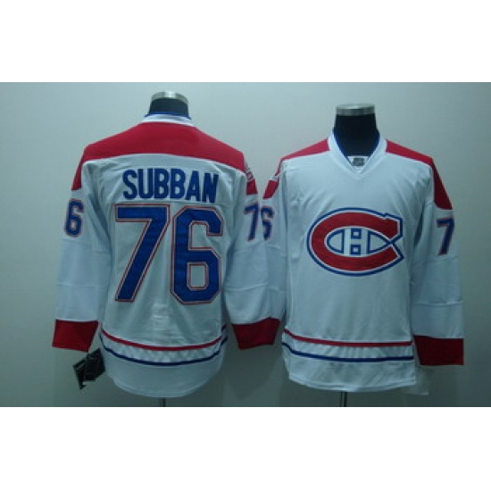 Montreal Canadiens 76 PK Subban White Jerseys CH Montreal Canadiens 76 PK Subban White Jerseys CH