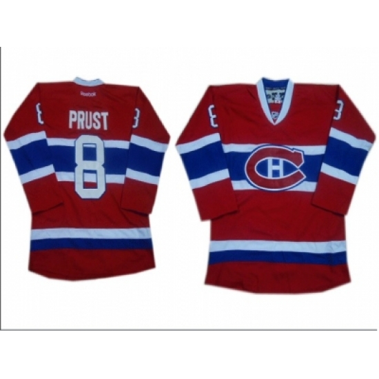NHL Jerseys Montreal Canadiens #8 Prust red NHL Jerseys Montreal Canadiens #8 Prust red