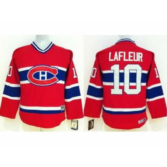 Kids Montreal Canadiens 10 Guy Lafleur Red NHL Jerseys Kids Montreal Canadiens 10 Guy Lafleur Red NHL Jerseys