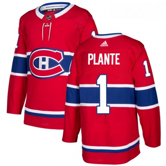 Youth Adidas Montreal Canadiens 1 Jacques Plante Authentic Red Home NHL Jersey Youth Adidas Montreal Canadiens 1 Jacques Plante Authentic Red Home NHL Jersey