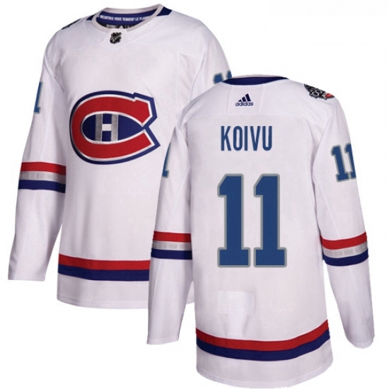 Youth Adidas Montreal Canadiens 11 Saku Koivu Authentic White 2017 100 Classic NHL Jersey Youth Adidas Montreal Canadiens 11 Saku Koivu Authentic White 2017 100 Classic NHL Jersey