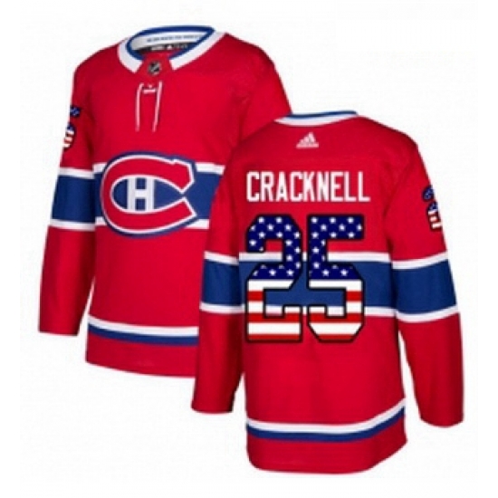 Youth Adidas Montreal Canadiens 25 Adam Cracknell Authentic Red USA Flag Fashion NHL Jersey Youth Adidas Montreal Canadiens 25 Adam Cracknell Authentic Red USA Flag Fashion NHL Jersey