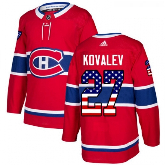 Youth Adidas Montreal Canadiens 27 Alexei Kovalev Authentic Red USA Flag Fashion NHL Jersey Youth Adidas Montreal Canadiens 27 Alexei Kovalev Authentic Red USA Flag Fashion NHL Jersey