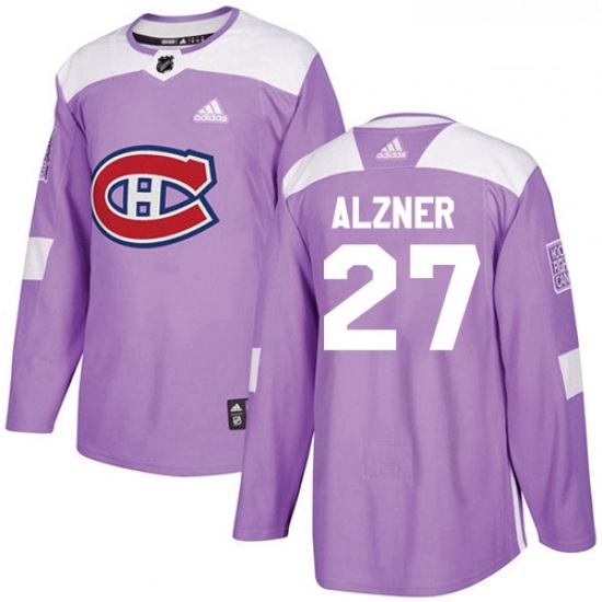 Youth Adidas Montreal Canadiens 27 Karl Alzner Authentic Purple Fights Cancer Practice NHL Jersey Youth Adidas Montreal Canadiens 27 Karl Alzner Authentic Purple Fights Cancer Practice NHL Jersey