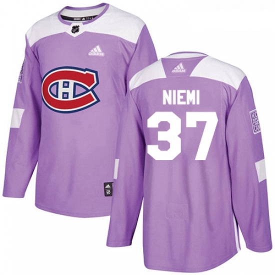 Youth Adidas Montreal Canadiens 37 Antti Niemi Authentic Purple Fights Cancer Practice NHL Jersey Youth Adidas Montreal Canadiens 37 Antti Niemi Authentic Purple Fights Cancer Practice NHL Jersey