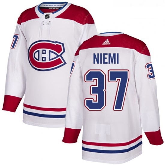 Youth Adidas Montreal Canadiens 37 Antti Niemi Authentic White Away NHL Jersey Youth Adidas Montreal Canadiens 37 Antti Niemi Authentic White Away NHL Jersey