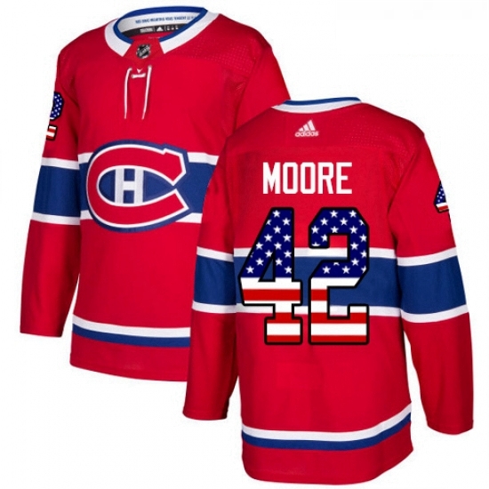 Youth Adidas Montreal Canadiens 42 Dominic Moore Authentic Red USA Flag Fashion NHL Jersey Youth Adidas Montreal Canadiens 42 Dominic Moore Authentic Red USA Flag Fashion NHL Jersey