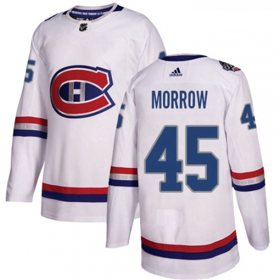 Youth Adidas Montreal Canadiens 45 Joe Morrow Authentic White 2017 100 Classic NHL Jersey Youth Adidas Montreal Canadiens 45 Joe Morrow Authentic White 2017 100 Classic NHL Jersey
