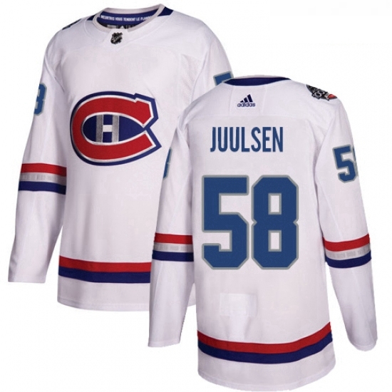 Youth Adidas Montreal Canadiens 58 Noah Juulsen Authentic White 2017 100 Classic NHL Jersey Youth Adidas Montreal Canadiens 58 Noah Juulsen Authentic White 2017 100 Classic NHL Jersey