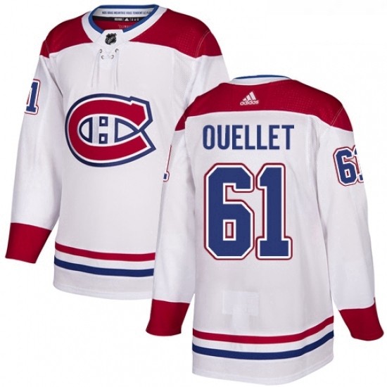 Youth Adidas Montreal Canadiens 61 Xavier Ouellet Authentic White Away NHL Jersey Youth Adidas Montreal Canadiens 61 Xavier Ouellet Authentic White Away NHL Jersey