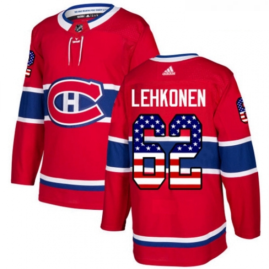Youth Adidas Montreal Canadiens 62 Artturi Lehkonen Authentic Red USA Flag Fashion NHL Jersey Youth Adidas Montreal Canadiens 62 Artturi Lehkonen Authentic Red USA Flag Fashion NHL Jersey