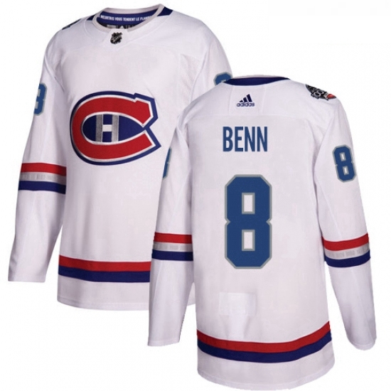 Youth Adidas Montreal Canadiens 8 Jordie Benn Authentic White 2017 100 Classic NHL Jersey Youth Adidas Montreal Canadiens 8 Jordie Benn Authentic White 2017 100 Classic NHL Jersey