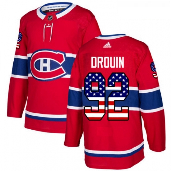 Youth Adidas Montreal Canadiens 92 Jonathan Drouin Authentic Red USA Flag Fashion NHL Jersey Youth Adidas Montreal Canadiens 92 Jonathan Drouin Authentic Red USA Flag Fashion NHL Jersey