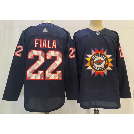 Men Minnesota Wild 22 Kevin Fiala Navy 2022 Adidas jersey Men Minnesota Wild 22 Kevin Fiala Navy 2022 Adidas jersey