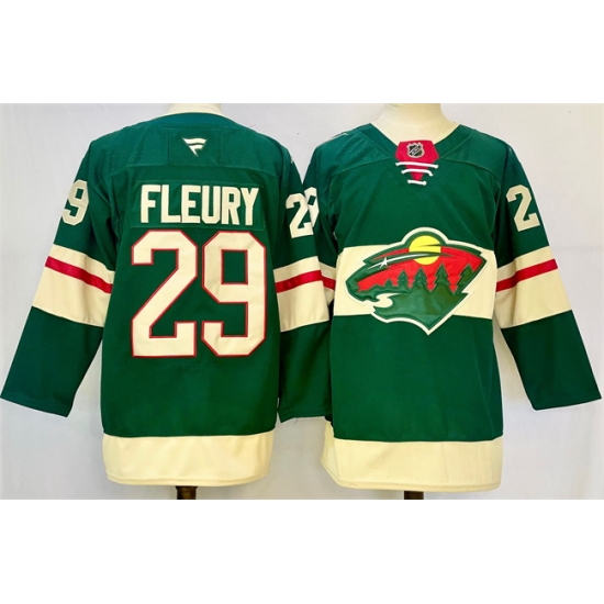 Men Minnesota Wild 29 Marc Andre Fleury Green 2024 25 Home Stitched Hockey Jersey Men Minnesota Wild 29 Marc Andre Fleury Green 2024 25 Home Stitched Hockey Jersey