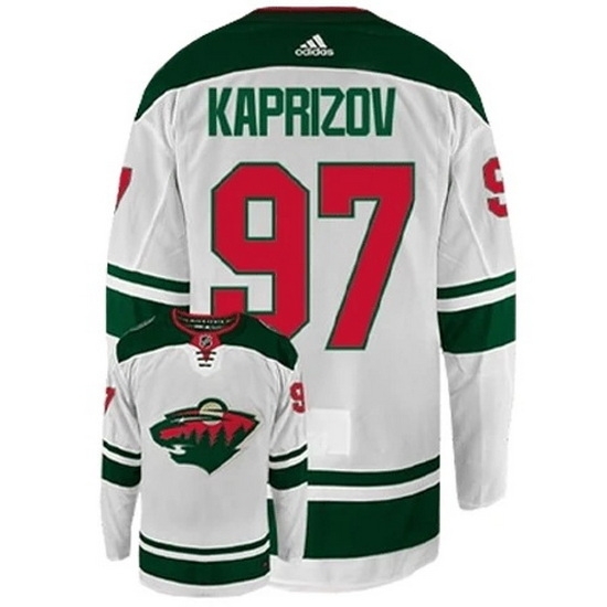 Men Minnesota Wild 97 Kirill Kaprizov White Stitched Jerse Men Minnesota Wild 97 Kirill Kaprizov White Stitched Jerse