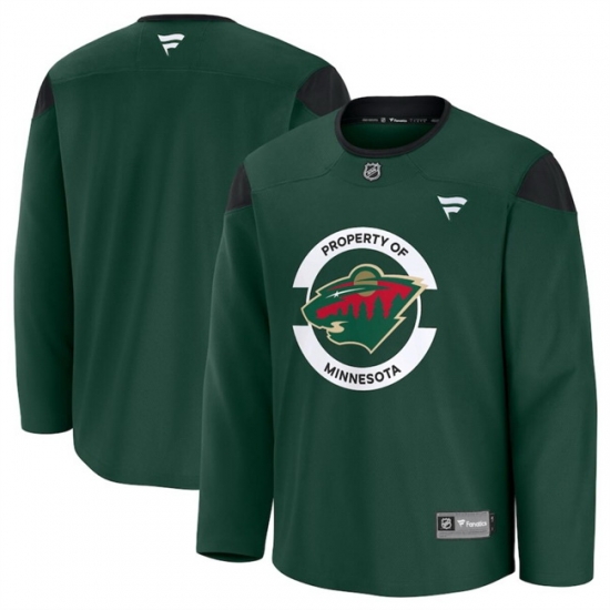 Men Minnesota Wild Green 2024 25 Team Practice Stitched Hockey Jersey Men Minnesota Wild Green 2024 25 Team Practice Stitched Hockey Jersey