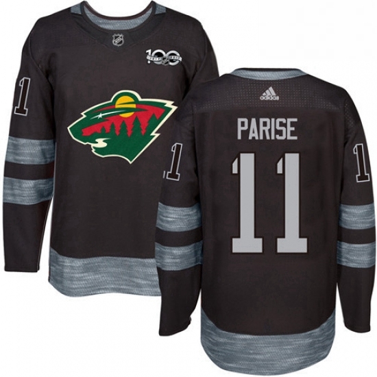 Mens Adidas Minnesota Wild 11 Zach Parise Authentic Black 1917 2017 100th Anniversary NHL Jersey Mens Adidas Minnesota Wild 11 Zach Parise Authentic Black 1917 2017 100th Anniversary NHL Jersey