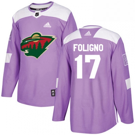 Mens Adidas Minnesota Wild 17 Marcus Foligno Authentic Purple Fights Cancer Practice NHL Jersey Mens Adidas Minnesota Wild 17 Marcus Foligno Authentic Purple Fights Cancer Practice NHL Jersey