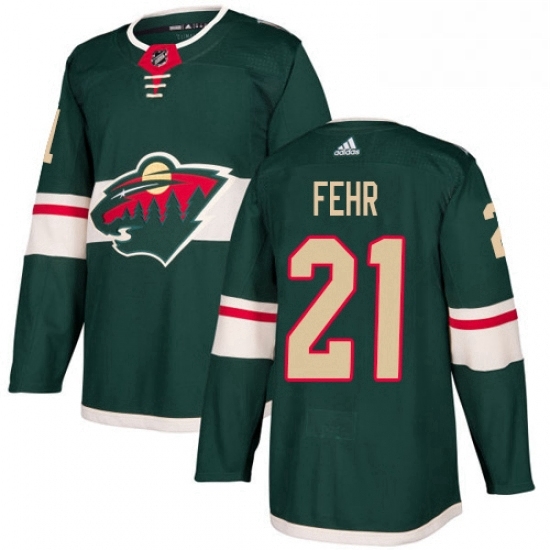 Mens Adidas Minnesota Wild 21 Eric Fehr Authentic Green Home NHL Jersey Mens Adidas Minnesota Wild 21 Eric Fehr Authentic Green Home NHL Jersey
