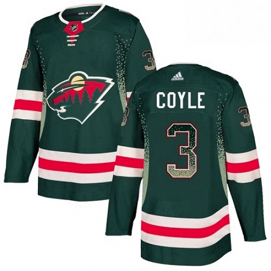 Mens Adidas Minnesota Wild 3 Charlie Coyle Authentic Green Drift Fashion NHL Jersey Mens Adidas Minnesota Wild 3 Charlie Coyle Authentic Green Drift Fashion NHL Jersey