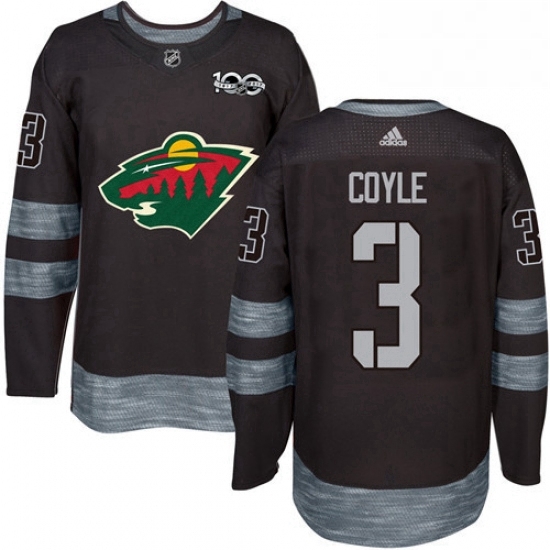 Mens Adidas Minnesota Wild 3 Charlie Coyle Premier Black 1917 2017 100th Anniversary NHL Jersey Mens Adidas Minnesota Wild 3 Charlie Coyle Premier Black 1917 2017 100th Anniversary NHL Jersey
