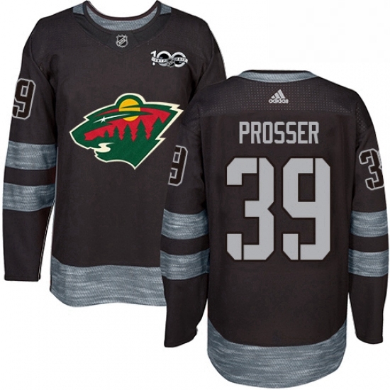 Mens Adidas Minnesota Wild 39 Nate Prosser Premier Black 1917 2017 100th Anniversary NHL Jersey Mens Adidas Minnesota Wild 39 Nate Prosser Premier Black 1917 2017 100th Anniversary NHL Jersey