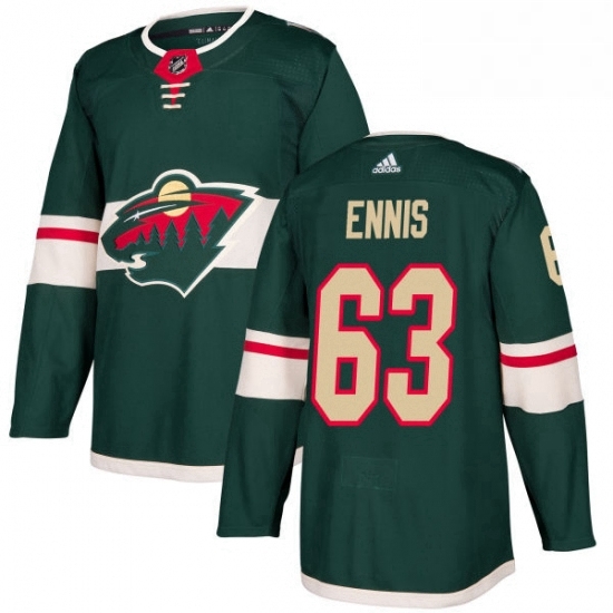 Mens Adidas Minnesota Wild 63 Tyler Ennis Authentic Green Home NHL Jersey Mens Adidas Minnesota Wild 63 Tyler Ennis Authentic Green Home NHL Jersey