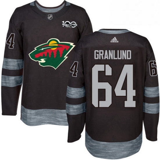 Mens Adidas Minnesota Wild 64 Mikael Granlund Authentic Black 1917 2017 100th Anniversary NHL Jersey Mens Adidas Minnesota Wild 64 Mikael Granlund Authentic Black 1917 2017 100th Anniversary NHL Jersey