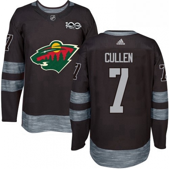 Mens Adidas Minnesota Wild 7 Matt Cullen Premier Black 1917 2017 100th Anniversary NHL Jersey Mens Adidas Minnesota Wild 7 Matt Cullen Premier Black 1917 2017 100th Anniversary NHL Jersey