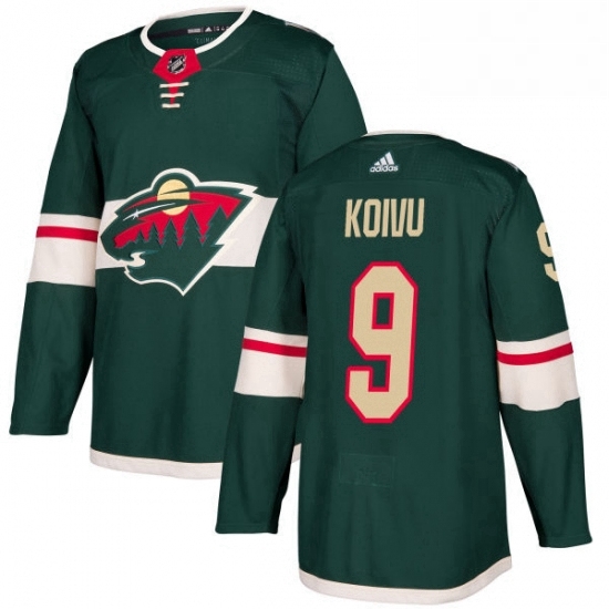 Mens Adidas Minnesota Wild 9 Mikko Koivu Authentic Green Home NHL Jersey Mens Adidas Minnesota Wild 9 Mikko Koivu Authentic Green Home NHL Jersey