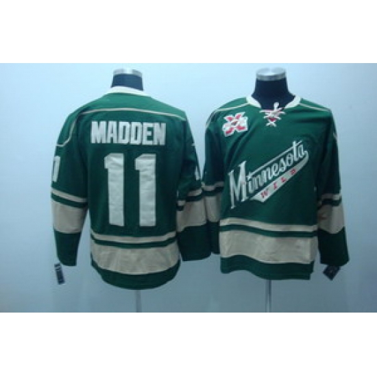 Minnesota Wild 11 madden 10th Anniversary jerseys Minnesota Wild 11 madden 10th Anniversary jerseys