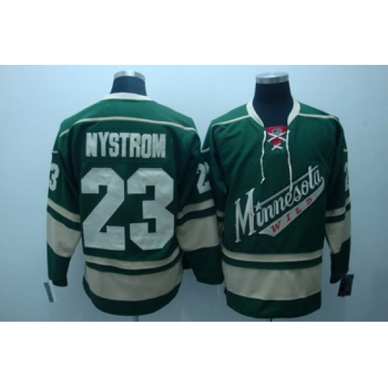 Minnesota Wild 23 Nystrom Green Jerseys Minnesota Wild 23 Nystrom Green Jerseys
