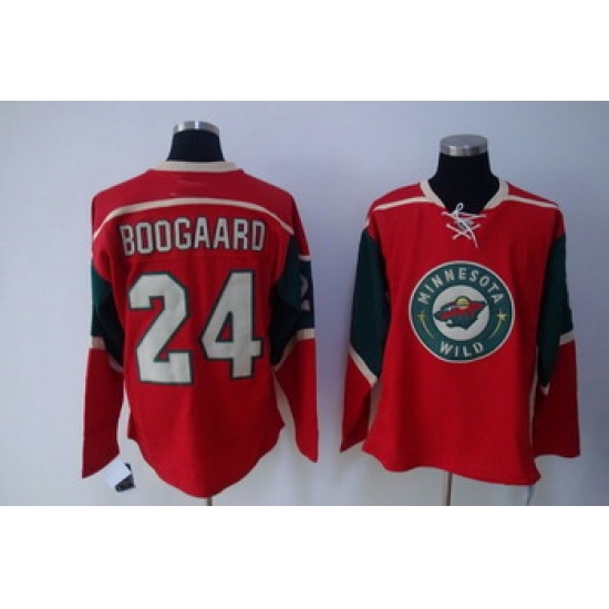 Minnesota Wild 24 boogaard red jerseys Minnesota Wild 24 boogaard red jerseys