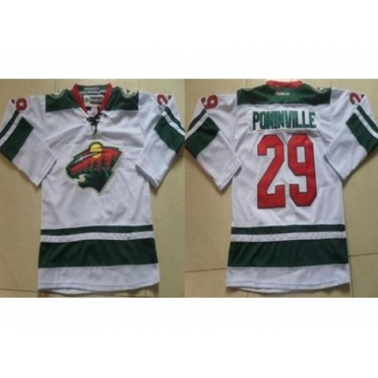 Minnesota Wild #29 Jason Pominville White Stitched NHL Jersey Minnesota Wild #29 Jason Pominville White Stitched NHL Jersey