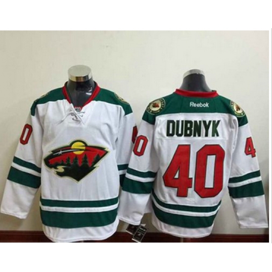 Minnesota Wild #40 Devan Dubnyk White Stitched NHL Jersey Minnesota Wild #40 Devan Dubnyk White Stitched NHL Jersey