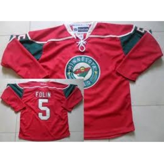 Minnesota Wild #5 Christian Folin Red NHL Jersey Minnesota Wild #5 Christian Folin Red NHL Jersey