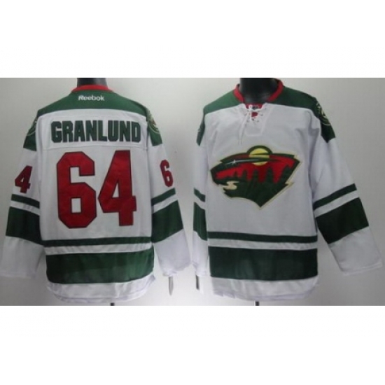 Minnesota Wild 64 Mikael Granlund White NHL Jerseys New Minnesota Wild 64 Mikael Granlund White NHL Jerseys New