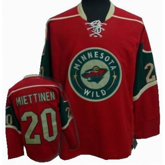 Minnesota Wilds 20# MIETTINEN red jersey Minnesota Wilds 20# MIETTINEN red jersey