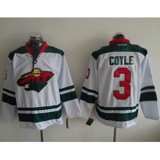 Wild #3 Charlie Coyle White Stitched NHL Jersey Wild #3 Charlie Coyle White Stitched NHL Jersey